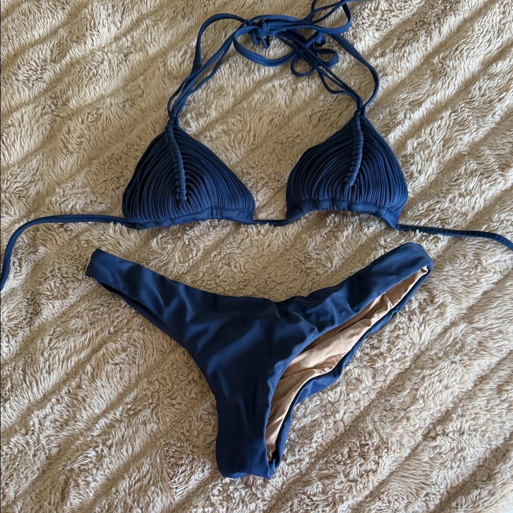 PQ Swim Deep Blue Bikini Set